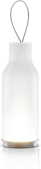 Glass lantern 25cm Frosted