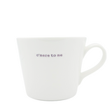 Keith Brymer Jones - Irish Word Range - Standard Ceramic White Mug - c’mere to me - 350ml - Gift Boxed