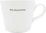 Keith Brymer Jones - Word Range - Standard Ceramic White Mug - hot chocolate - 350ml - Gift Boxed