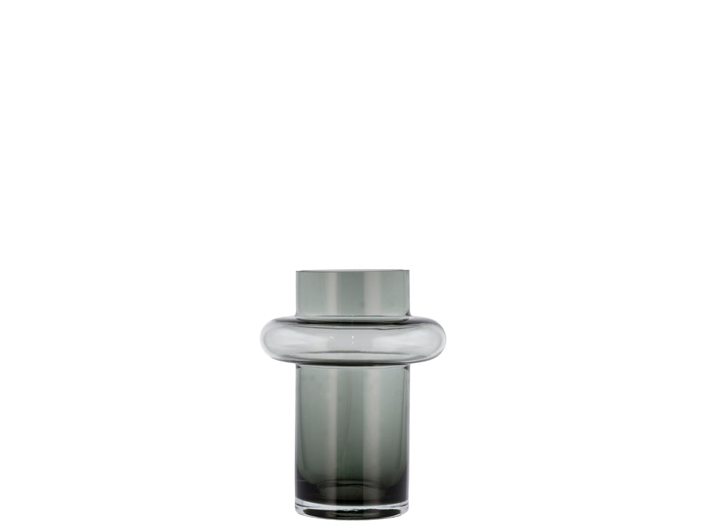 Vase Tube 20 cm Smoke Glass