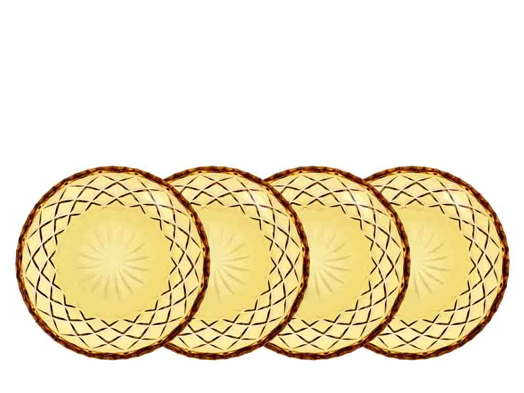 Asiet Sorrento 16 cm 4 pcs Amber