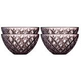 Bowl Sorrento 12 cm 4 pcs Pink Glass