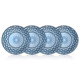Glass plate Sorrento 21 cm 4 pcs Blue
