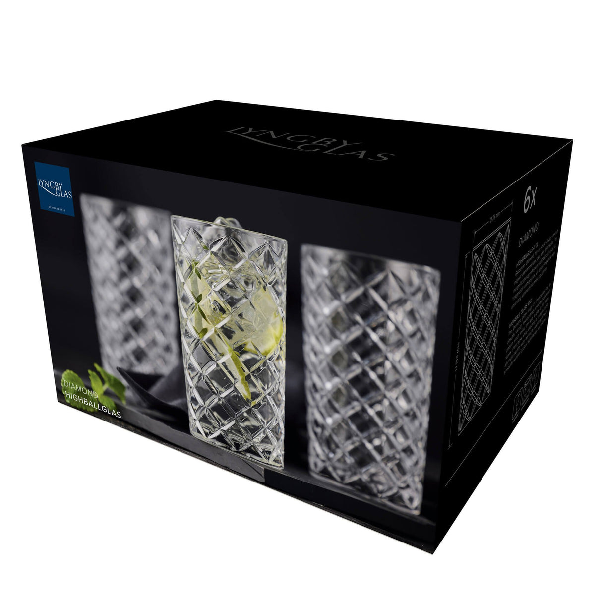 Highball Diamond 41 cl 6 pcs Clear