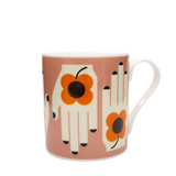 Frances Collett - Keith Brymer Jones Collaboration Range - Medium Ceramic Mug - Flower - Flower in the Hand - 275ml - Gift Boxed