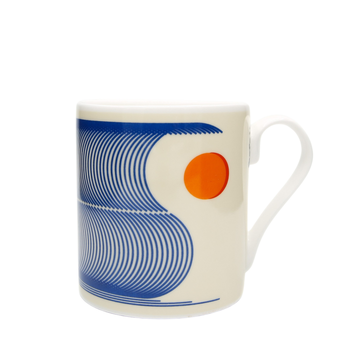 Frances Collett - Keith Brymer Jones Collaboration Range - Medium Ceramic Mug - Surfs Up - 275ml - Gift Boxed