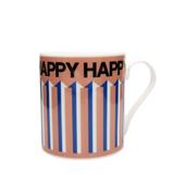 Frances Collett - Keith Brymer Jones Collaboration Range - Medium Ceramic Mug - Happy Pink - 275ml - Gift Boxed