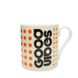 Frances Collett - Keith Brymer Jones Collaboration Range - Medium Ceramic Mug - Good Vibes - 275ml - Gift Boxed