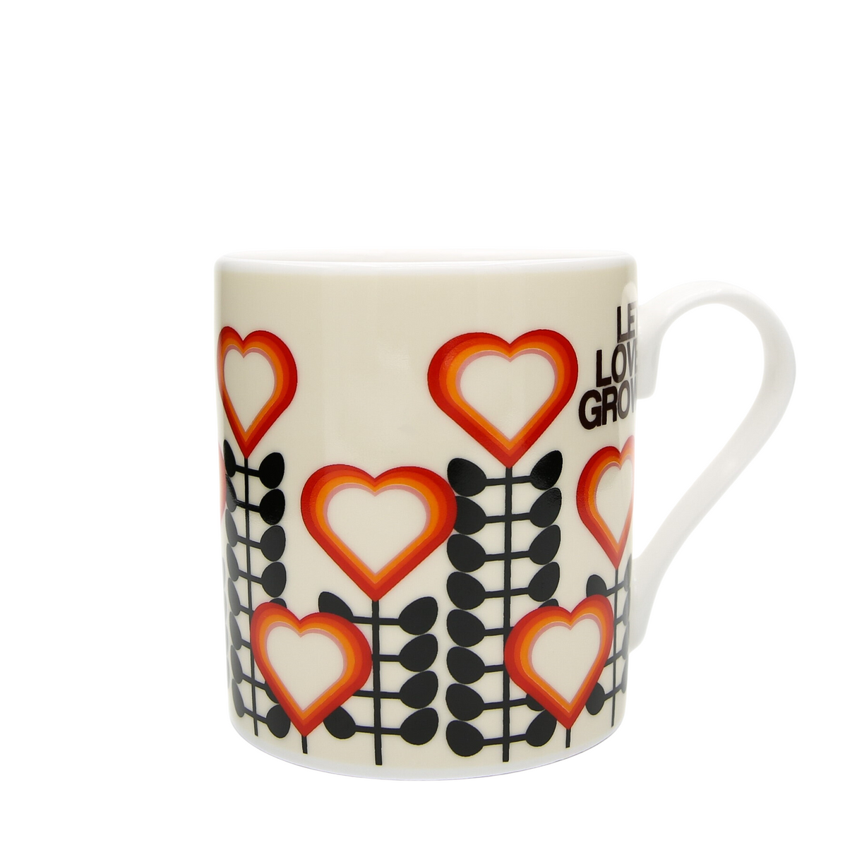 Frances Collett - Keith Brymer Jones Collaboration Range - Medium Ceramic Mug - Let Love Grow - 275ml - Gift Boxed