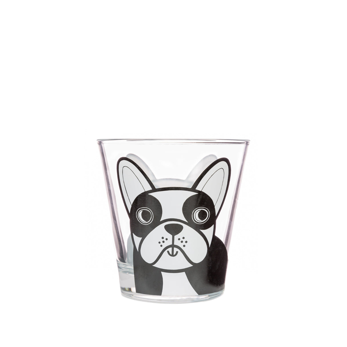 Jane Foster Glass Tumbler  French Dog