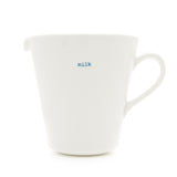 Keith Brymer Jones - Word Range - Large Ceramic White Jug - milk - 500ml - Gift Boxed