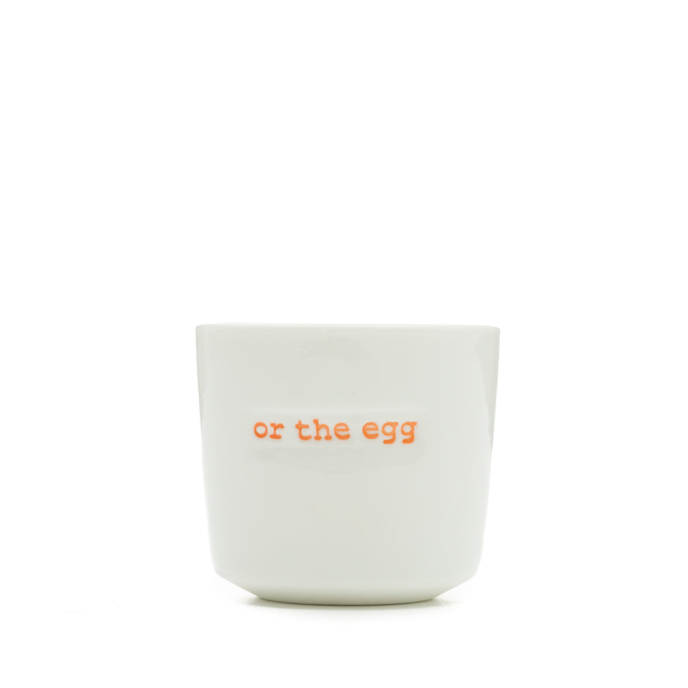 Keith Brymer Jones Set of 4 Egg Cups - what came first the chicken or the egg