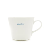 Keith Brymer Jones - Word Range - Standard Ceramic White Mug - grandma - 350ml - Gift Boxed