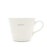 Keith Brymer Jones - Word Range - Standard Ceramic White Mug - grandpa - 350ml - Gift Boxed