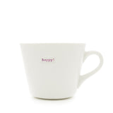 Bucket Mug Medium - 350ml - Happy! (Orange)