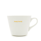 Keith Brymer Jones - Word Range - Standard Ceramic White Mug - honey bunny - 350ml - Gift Boxed