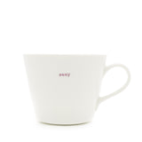 Keith Brymer Jones - Word Range - Standard Ceramic White Mug - sexy - 350ml - Gift Boxed