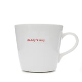 Keith Brymer Jones - Word Range - Large Ceramic White Mug - daddy's mug - 500ml - Gift Boxed