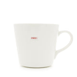 Keith Brymer Jones - Word Range - Large Ceramic White Mug - OMG! - 500ml - Gift Boxed