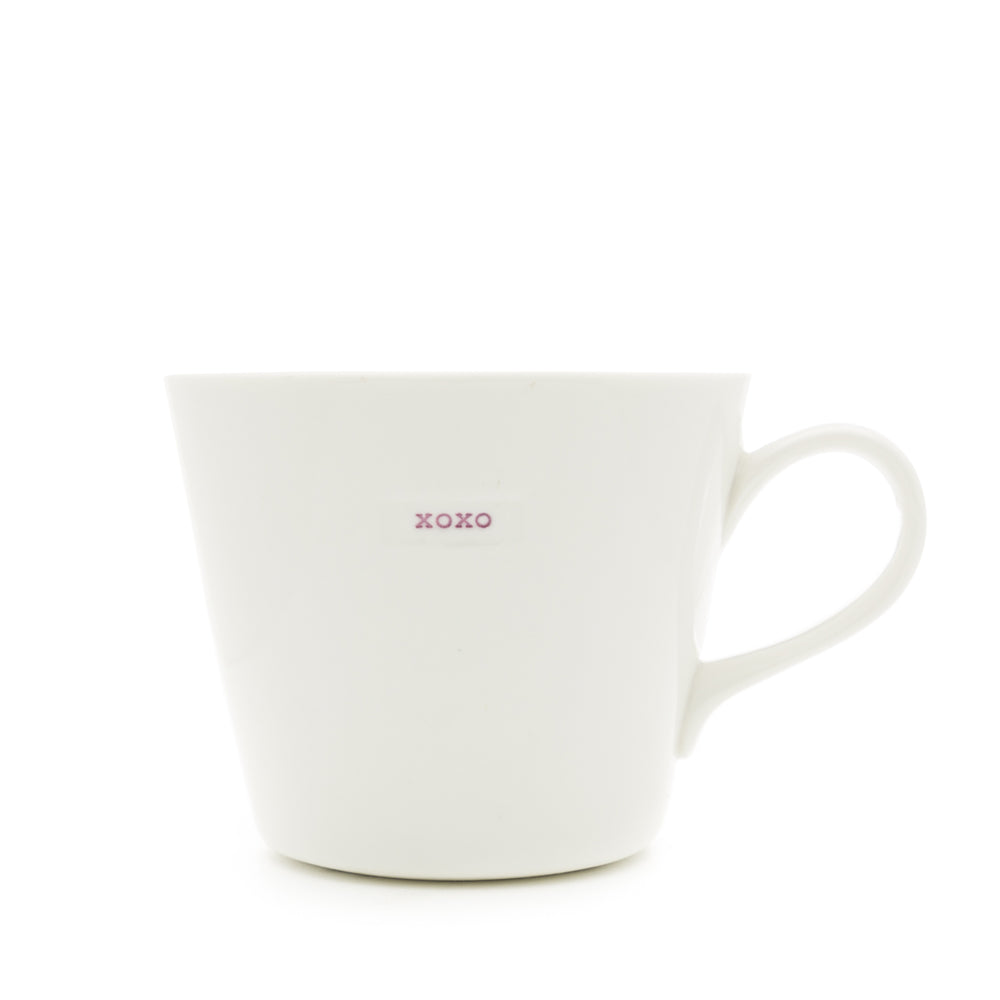 Keith Brymer Jones - Rude Word Range - Standard Ceramic White Mug - xoxo - 350ml - Gift Boxed