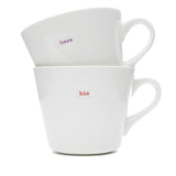 Bucket Mug Medium Pair - 350ml - His (Red) & Hers (Lilac)