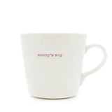 Keith Brymer Jones - Word Range - Large Ceramic White Mug - mummy's mug - 500ml - Gift Boxed