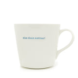 Keith Brymer Jones - Word Range - Large Ceramic White Mug - size does matter! - 500ml - Gift Boxed