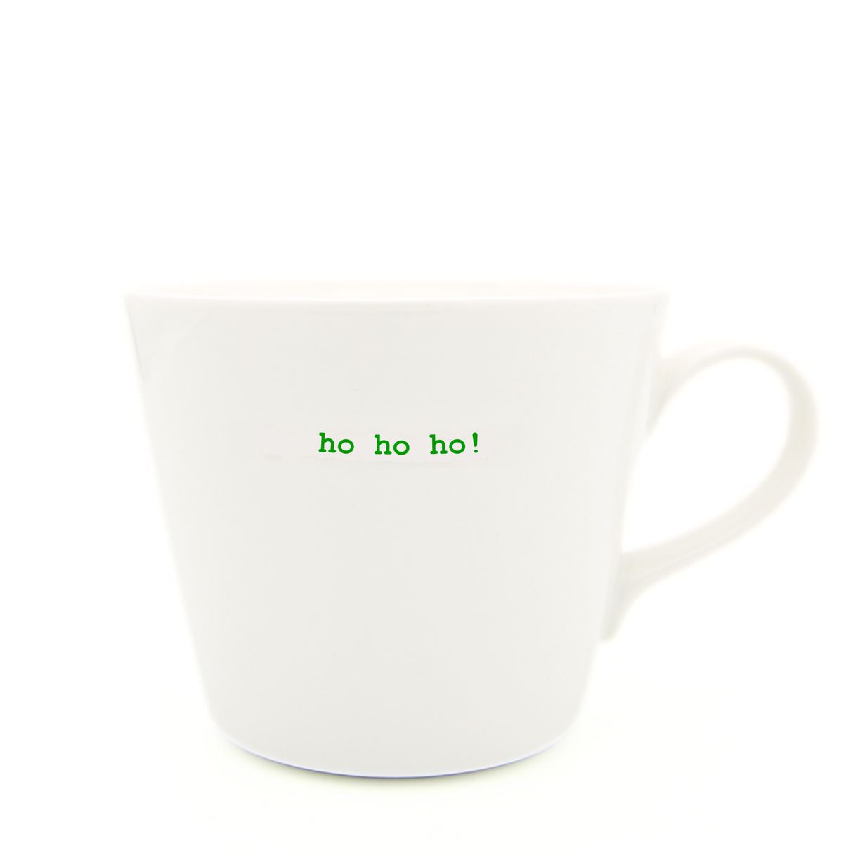 Keith Brymer Jones - Christmas Word Range - Standard Ceramic White Mug - ho ho ho! - 350ml - Gift Boxed