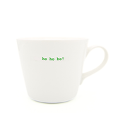 Keith Brymer Jones - Christmas Word Range - Standard Ceramic White Mug - ho ho ho! - 350ml - Gift Boxed
