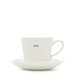 Keith Brymer Jones Espresso Cup & Saucer Pair - Mr Mrs