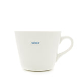 Keith Brymer Jones - Word Range - Standard Ceramic White Mug - usher - 350ml - Gift Boxed