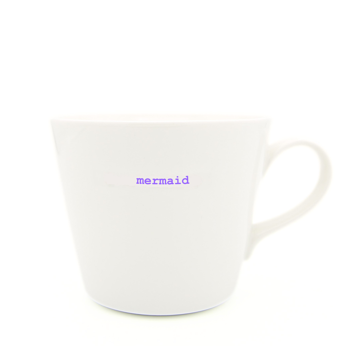 Keith Brymer Jones - Word Range - Standard Ceramic White Mug - mermaid - 350ml - Gift Boxed