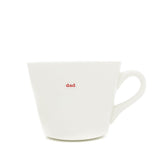 Keith Brymer Jones - Word Range - Standard Ceramic White Mug - dad - 350ml - Gift Boxed