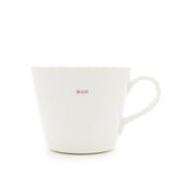 Keith Brymer Jones - Word Range - Standard Ceramic White Mug - mum - 350ml - Gift Boxed