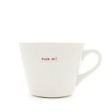 Keith Brymer Jones - Rude Word Range - Standard Ceramic White Mug - fuck it! - 350ml - Gift Boxed