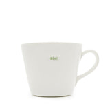 Keith Brymer Jones - Word Range - Standard Ceramic White Mug - gin! - 350ml - Gift Boxed