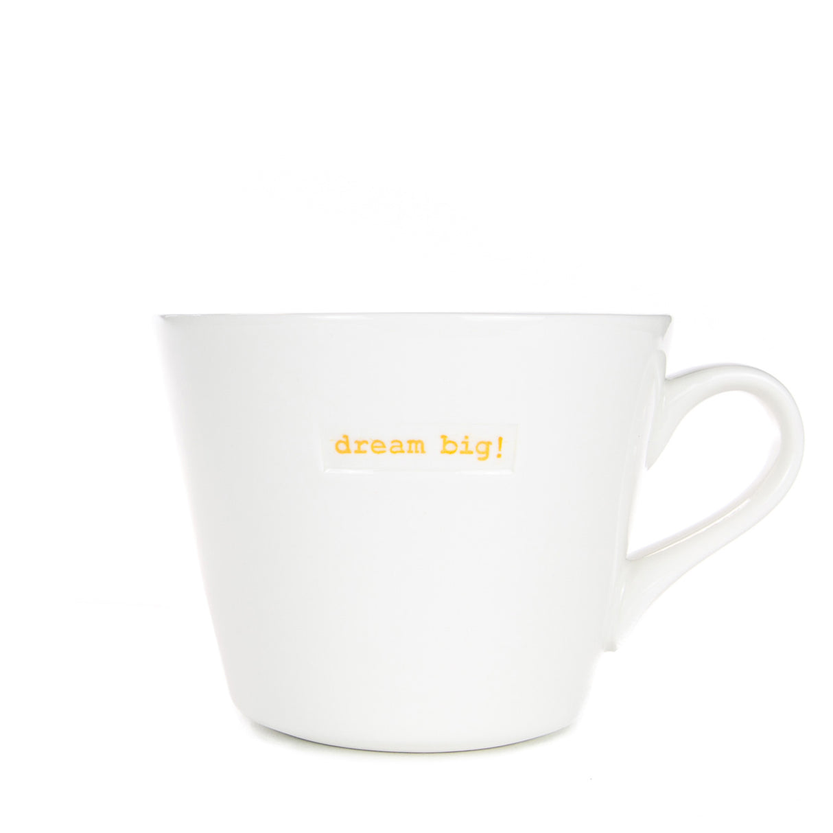 Keith Brymer Jones - Word Range - Standard Ceramic White Mug - dream big! - 350ml - Gift Boxed