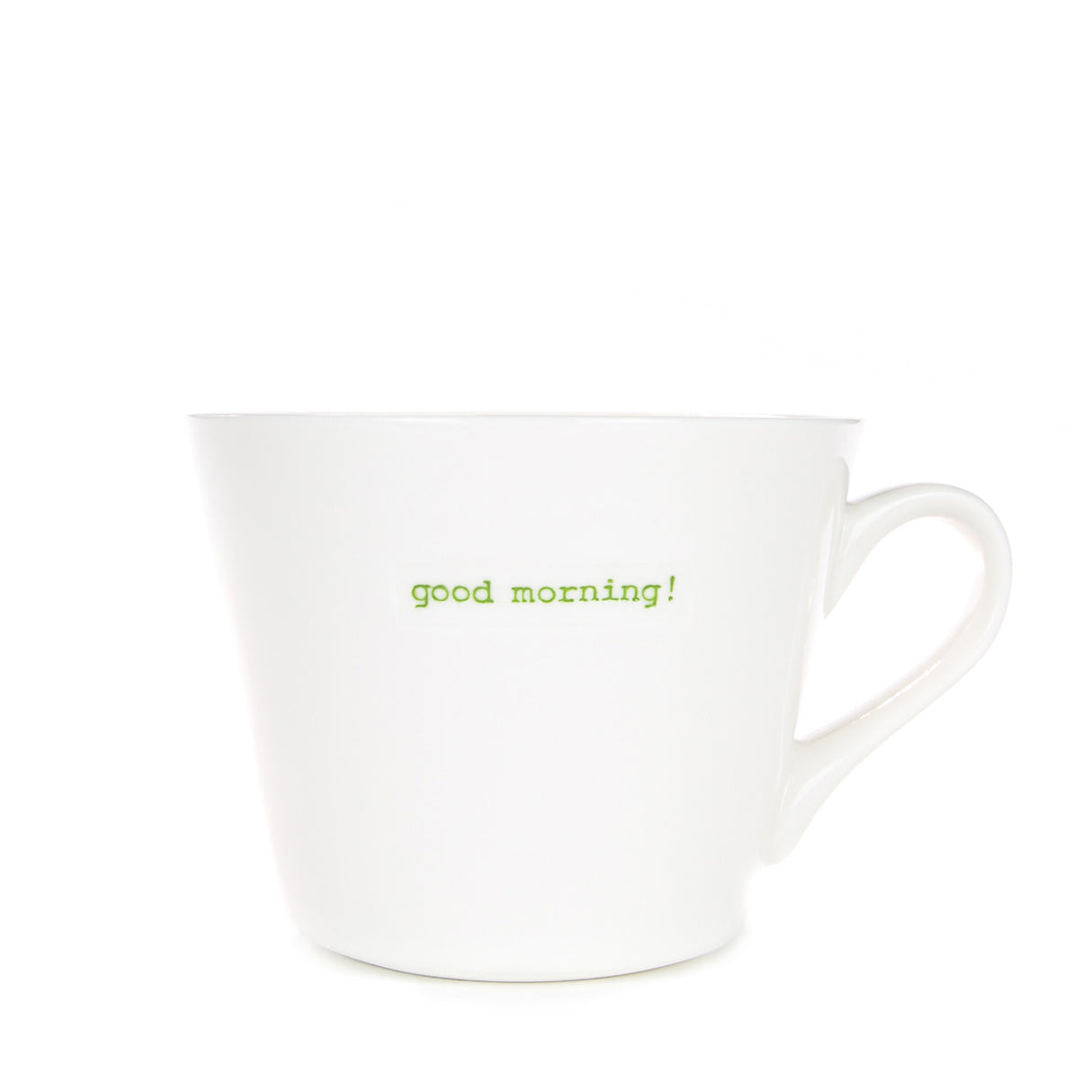 Keith Brymer Jones - Word Range - Standard Ceramic White Mug - good morning! - 350ml - Gift Boxed
