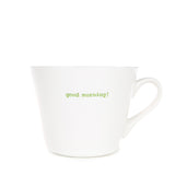 Keith Brymer Jones - Word Range - Standard Ceramic White Mug - good morning! - 350ml - Gift Boxed