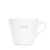 Keith Brymer Jones - Word Range - Standard Ceramic White Mug - grumpy - 350ml - Gift Boxed