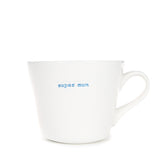 Keith Brymer Jones - Word Range - Standard Ceramic White Mug - super mum - 350ml - Gift Boxed