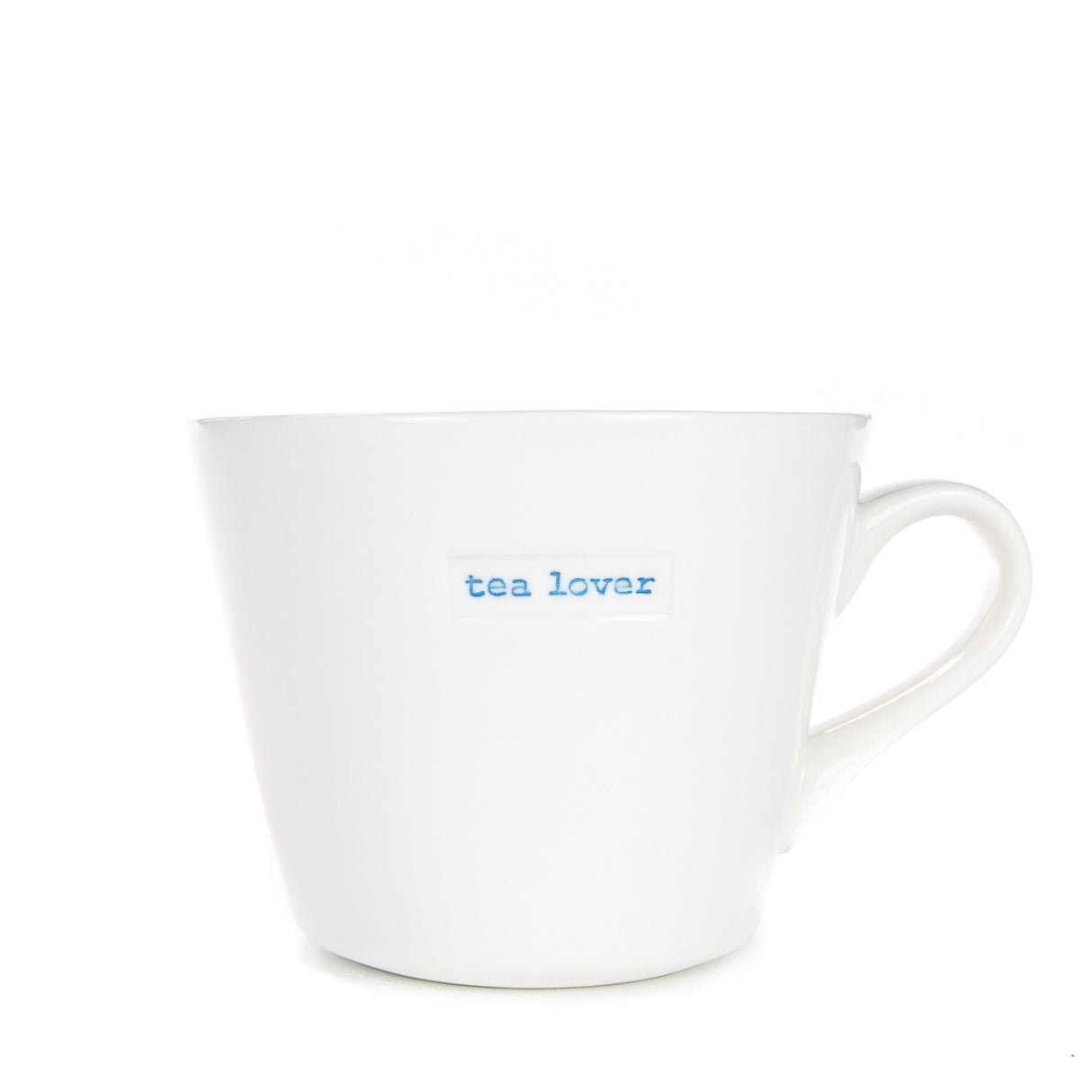 Keith Brymer Jones - Word Range - Standard Ceramic White Mug - tea lover - 350ml - Gift Boxed