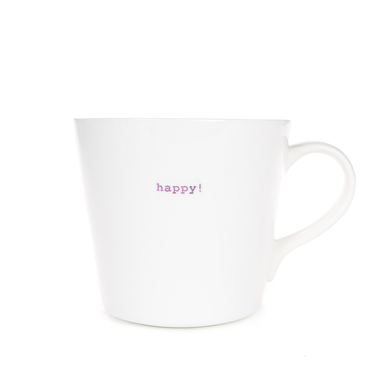 Bucket Mug Large - 500ml - Happy! (Lilac)