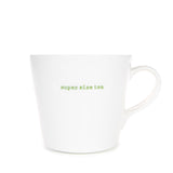 Keith Brymer Jones - Word Range - Large Ceramic White Mug - super size tea - 500ml - Gift Boxed