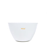 Keith Brymer Jones - Word Range - Medium Ceramic White Bowl - enjoy - 500ml - Gift Boxed