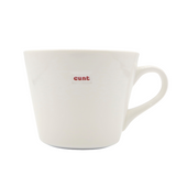 Keith Brymer Jones - Rude Word Range - Standard Ceramic White Mug - cunt - 350ml - Gift Boxed