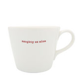 Bucket Mug Medium - 350ml - Naughty Or Nice (Red)
