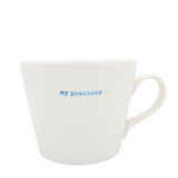 Keith Brymer Jones - Word Range - Standard Ceramic White Mug - my precious - 350ml - Gift Boxed