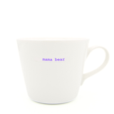 Keith Brymer Jones - Word Range - Standard Ceramic White Mug - mama bear - 350ml - Gift Boxed