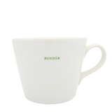 Keith Brymer Jones - Halloween Word Range - Standard Ceramic White Mug - zombie (green) - 350ml - Gift Boxed